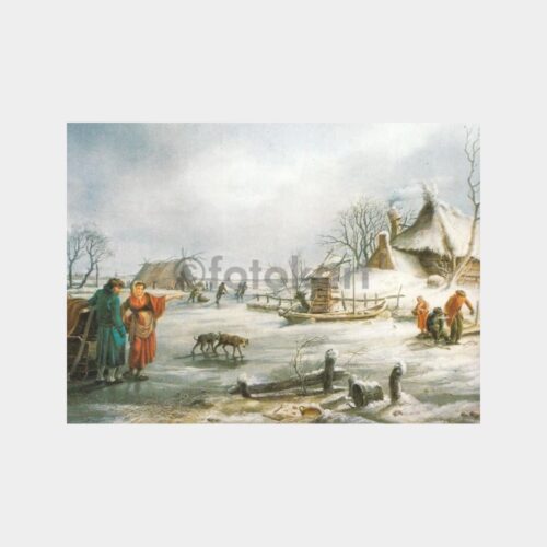 Çiftlik Evi Konulu Ressam Tablo Kartpostal