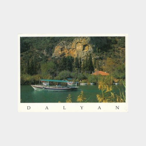 2000 Muğla Dalyan Kaya Mezarları Görünüş Kartpostal