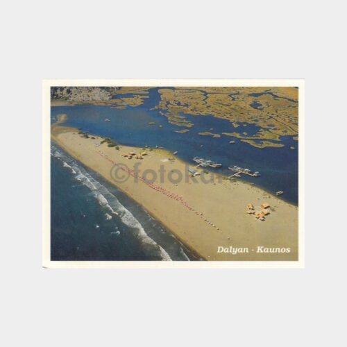 2000 Dalyan Kaunos Havadan Görünüş Kartpostal