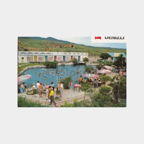 1975 Denizli Pamukkale Termal Oteli Görünüş Kartpostal