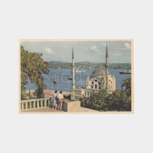 1960 Dolmabahçe Camii Görünüş Kartpostal
