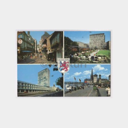 1972 Düsseldorf Damgalı Kartpostal