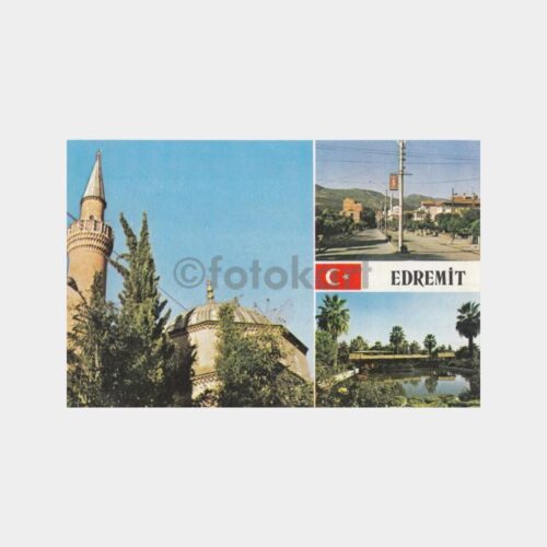 1975 Edremit Genel Görünüş Kartpostal