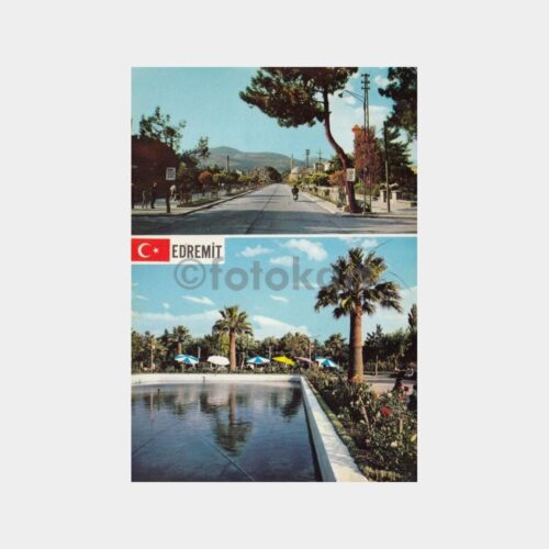 1975 Edremit Parkı Görünüş Kartpostal