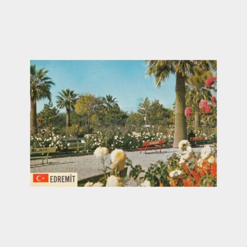 1975 Edremit Parkı Görünüş Kartpostal