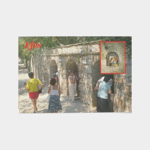 1976 Efes Meryemana Çeşmesi Konulu Kartpostal