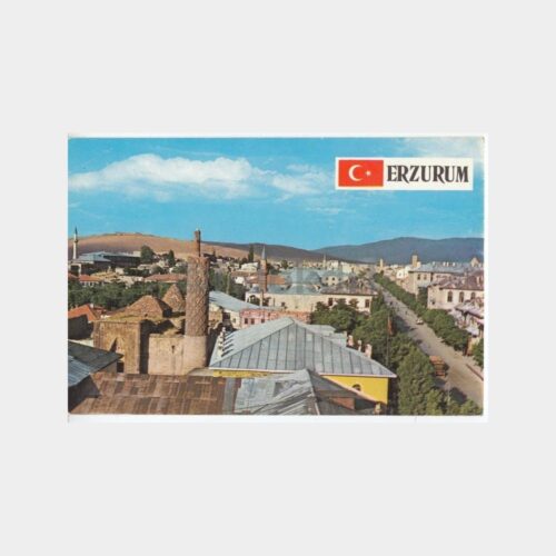 1975 Erzurum Genel Görünüş Kartpostal
