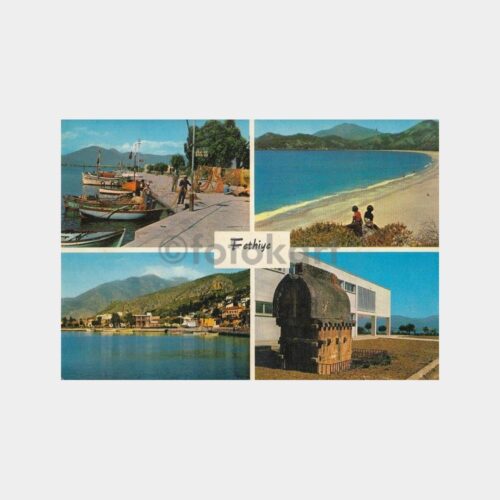 1973 Fethiye 4 Görünüş Kartpostal