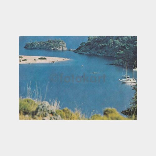 1984 Fethiye Ölüdeniz Sahili Görünüş Kartpostal