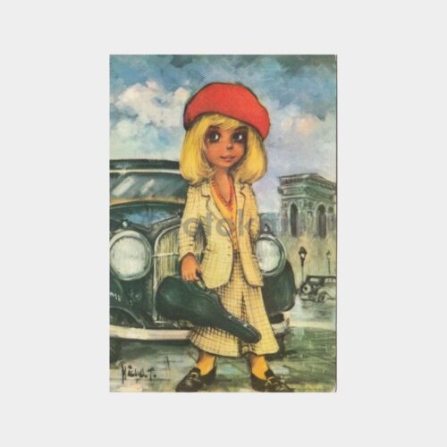 Gitarlı Kız Fantezi Tebrik Kartı Kartpostal