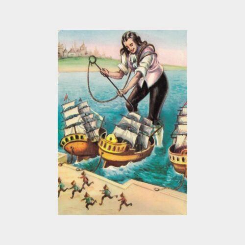 Güliver Çocuk Roman Kahramanı Fantezi Kartpostal