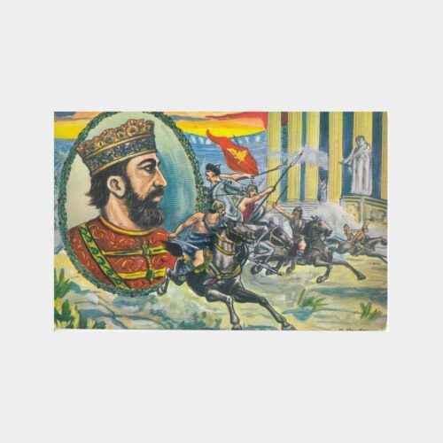Hun İmparatoru Attila Konulu Kartpostal