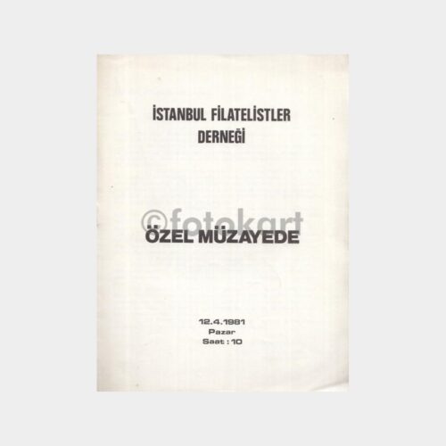 1981 İst Filatelistler Pul Müzayede Kataloğu (3 Adet)