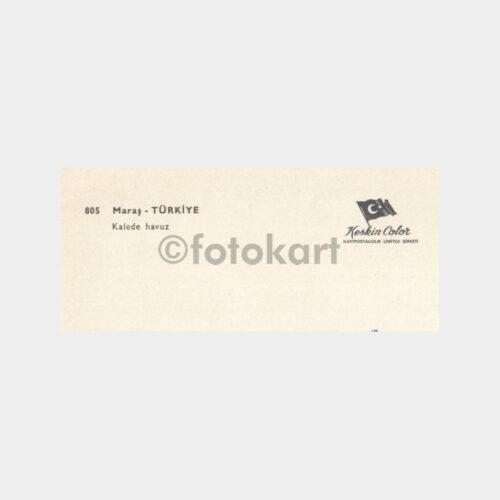 1978 Kahramanmaraş Kale Parkı Görünüş Kartpostal - Görsel 2