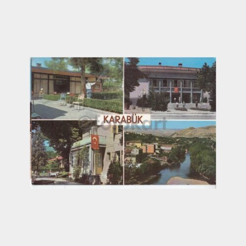 1978 Karabük 4 Görünüş Kartpostal