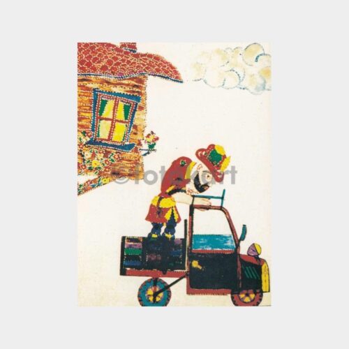 Karagöz Hacivat Konulu Kartpostal