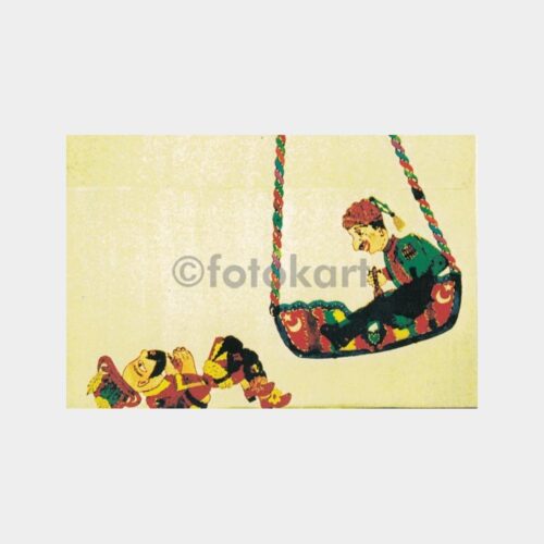 Karagöz Hacivat Konulu Kartpostal