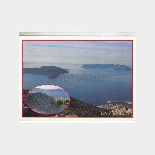 1990 Kaş Antalya Konulu Kartpostal
