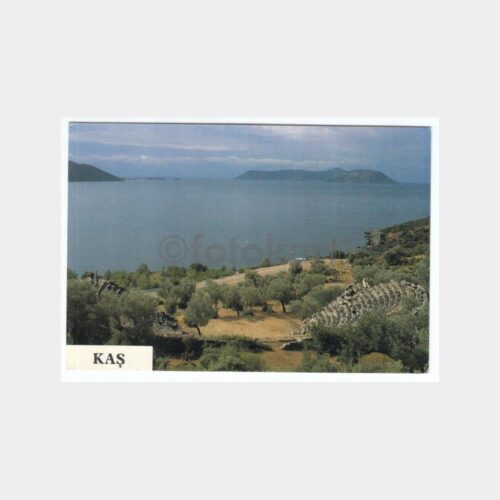 1990 Kaş Antalya Konulu Kartpostal
