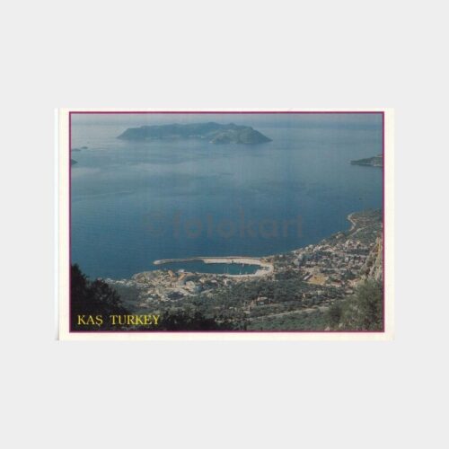 1990 Kaş Antalya Konulu Kartpostal