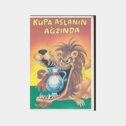 1990 Kupa Aslanın Ağzında Konulu Kartpostal