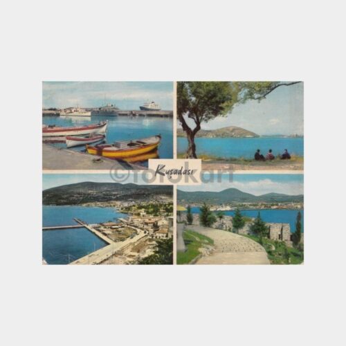 1971 Kuşadası Görünüşü Kartpostal