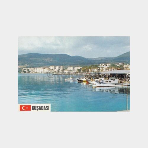 1976 Kuşadası Sahilden Görünüş Kartpostal