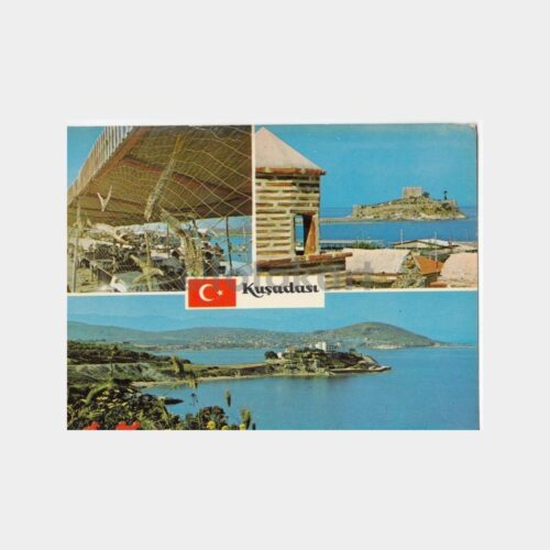 1971 Kuşadası 3 Görünüş Kartpostal