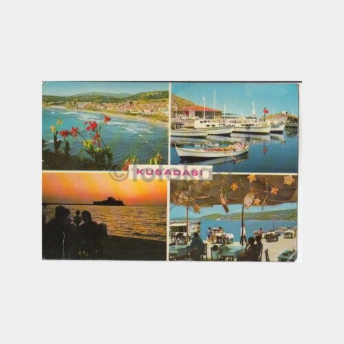 1968 Kuşadası Görünüş Kartpostal