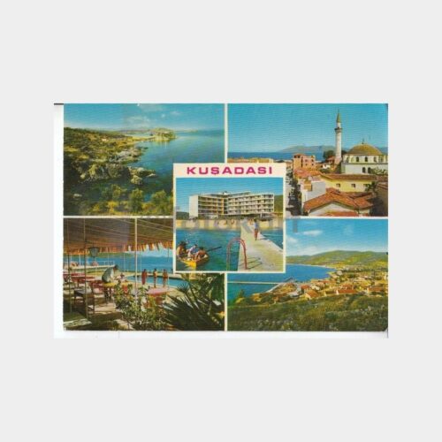 1978 Kuşadası Muhtelif Görünüş Kartpostal