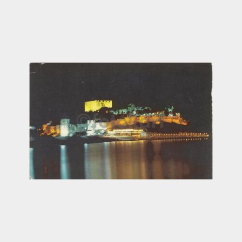 1970 Kuşadası Gece Görünüş Kartpostal