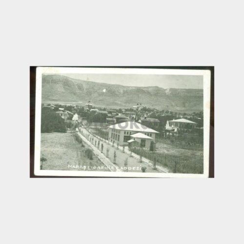 1930 Maraş Gazino Caddesi Görünüş Kartpostal