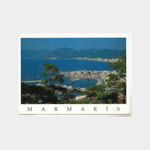 1990 Marmaris Genel Görünüş Kartpostal