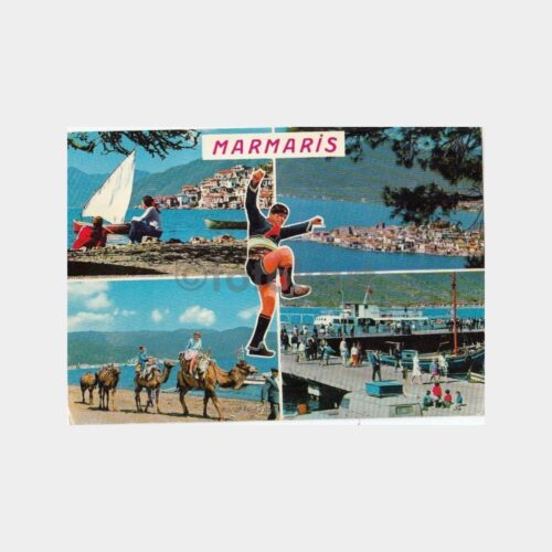 1970 Marmaris 4 Görünüş Kartpostal