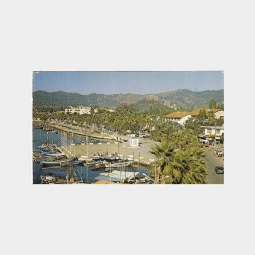 1975 Marmaris Sahili Görünüş Kartpostal
