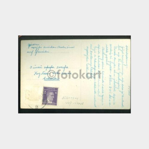 1938 Merzifon Damgalı Fotokart - Görsel 2