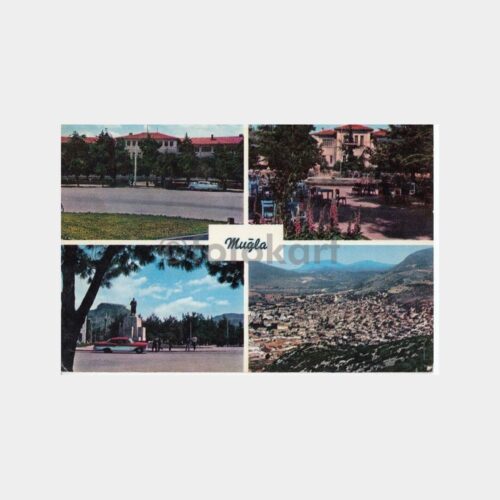 1978 Muğla Şehirden 4 Görünüş Kartpostal