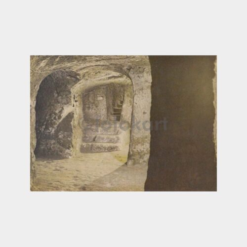 1975 Nevşehir Derinkuyu Yeraltı Şehir Görünüş Kartpostal