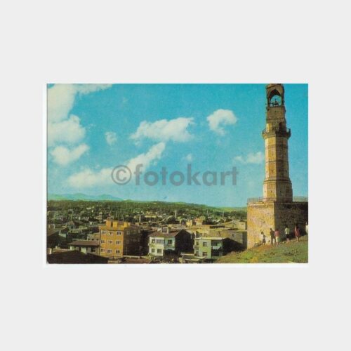 1978 Niğde Saat Kulesi Görünüş Kartpostal