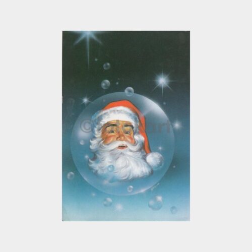1980 Noel Baba Yılbaşı Tebrik Kartpostal