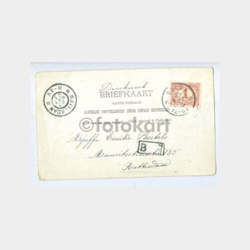 1903 Rotterdam Damgalı Nadir Kartpostal - Görsel 2
