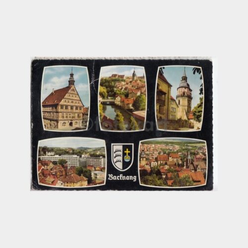 1962 Senato Üyesi Adresli Backnang Kartpostal