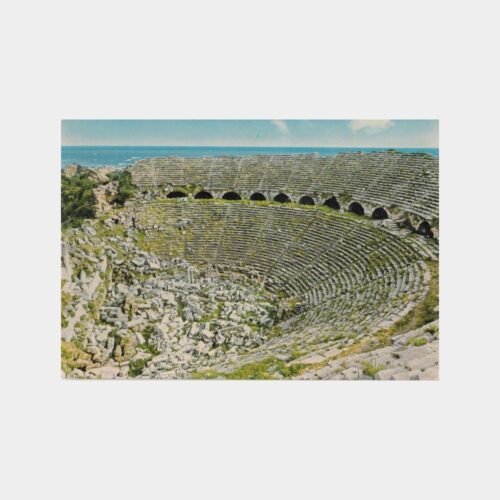 1976 Side Antik Tiyatrosu Konulu Kartpostal