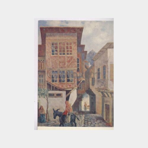 Sivrihisar Eski Evler Ressam Tablosu Kartpostal