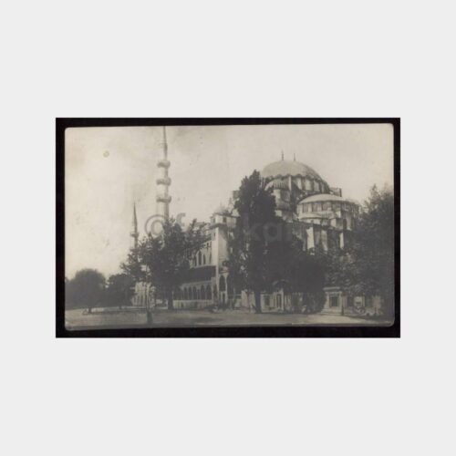 1928 Süleymaniye Camii Görünüş Damgalı Kart