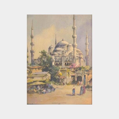 Sultanahmet Camii Büyük Tablo Resim Kartpostal