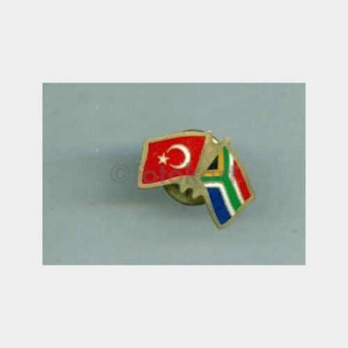 Türkiye-Güney Afrika Bayraklı Rozet