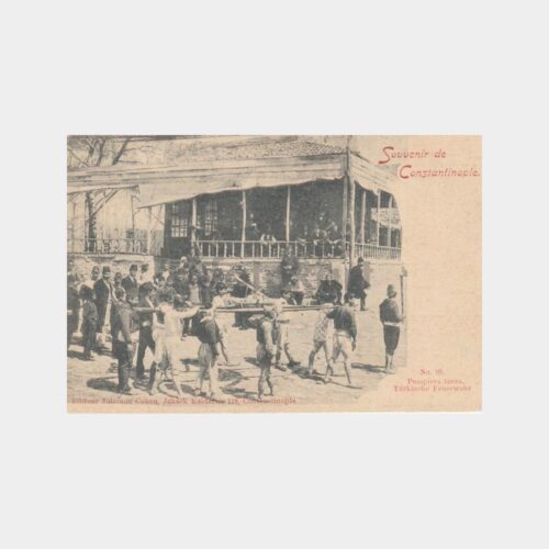 1900 Tulumbacılar İtfaiye Konulu Nadir Kartpostal