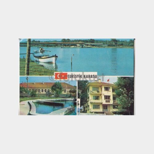 1978 Turistik Karasu Sakarya 3 Görünüş Kartpostal