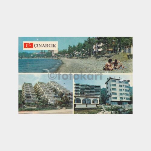 1975 Yalova Çınarcık Görünüşü Kartpostal